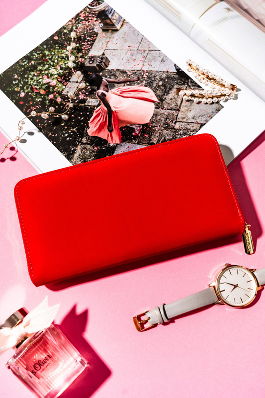 Duży Stylowy portfel damski na zamek od Rovicky