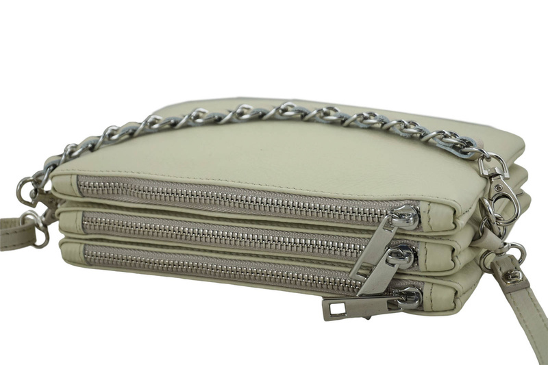 Modna włoska listonoszka - Barberini's - Beżowa jasna