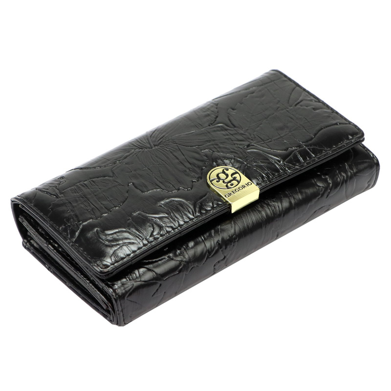 skóra naturalna + Damski portfel ze skóry ekologicznej Gregorio HL-102