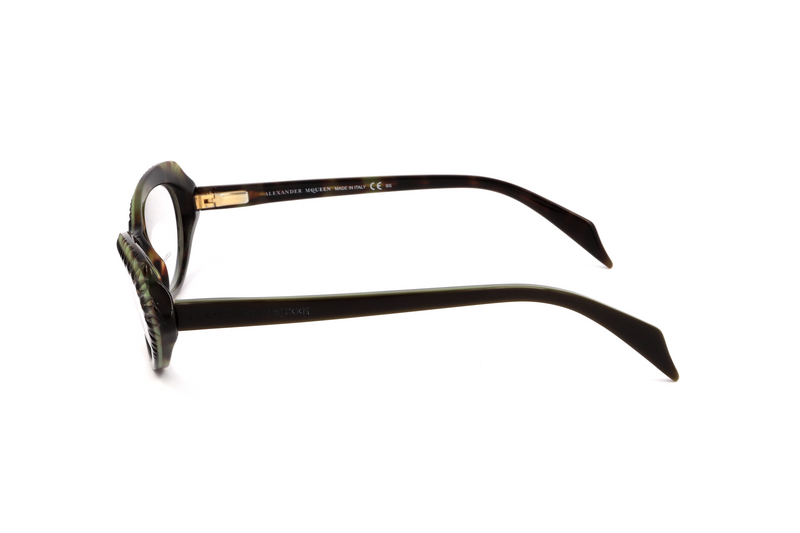 Okulary ALEXANDER MCQUEEN AMQ4199YXQ. Okulary, Kolor havana. Kobieta.