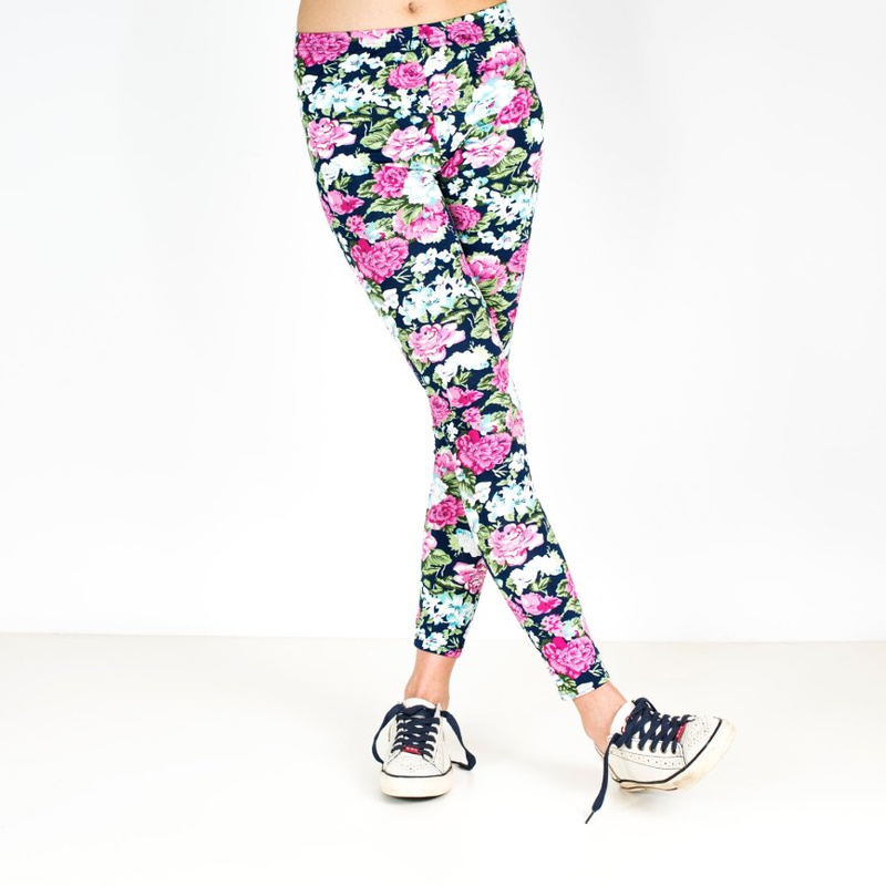 Legginsy Gąszcz kwiatów