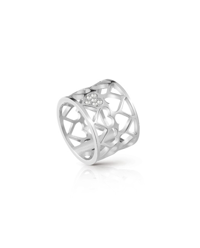 Biżuteria GUESS UBR85006-54. Pierścionek, Kolor srebrny. Kobieta.