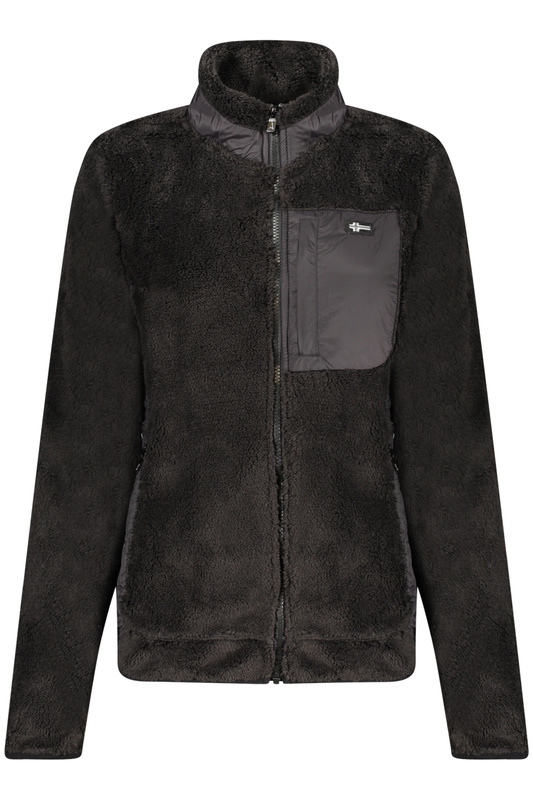 Norway 1963 CZARNA BLUZA DAMSKA Z ROZPINANYM NA ZAMEK