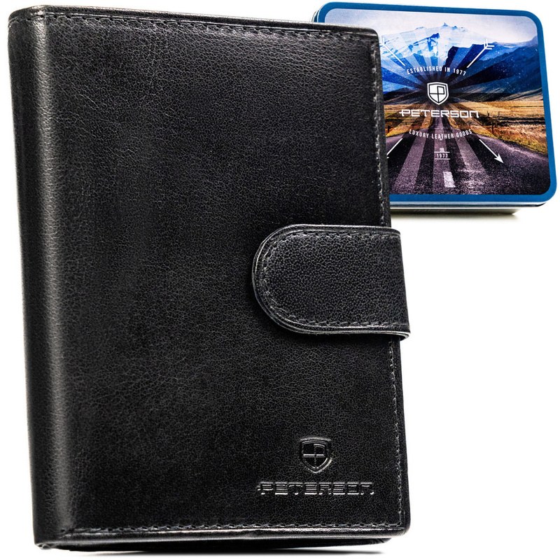 Skórzany męski portfel Peterson PTN N4L-BUF