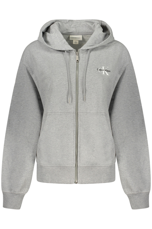 Bluza damska z zamkiem błyskawicznym CALVIN KLEIN w kolorze szarym