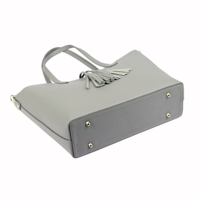 Luka damska shopperbag skóra naturalna duża torebka na ramię z kosmetyczką