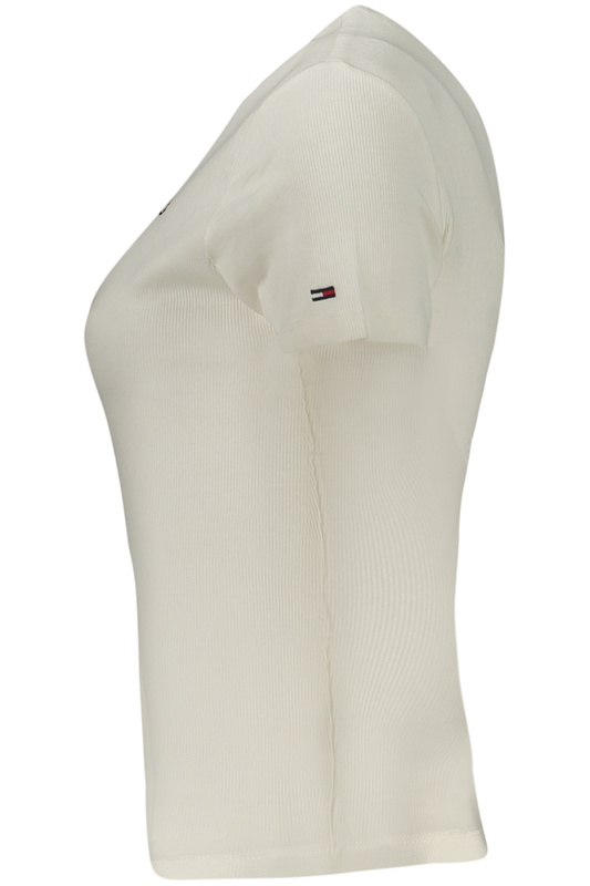 TOMMY HILFIGER DAMSKA KOSZULKA Z KRÓTKIM RĘKAWEM BIAŁA