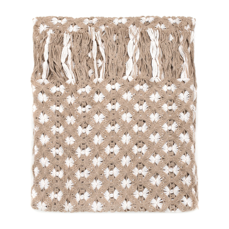 Szal Włóczkowe kokardki