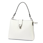 Zgrabna Damska skórzana listonoszka torebka na ramię z organizerem Luka