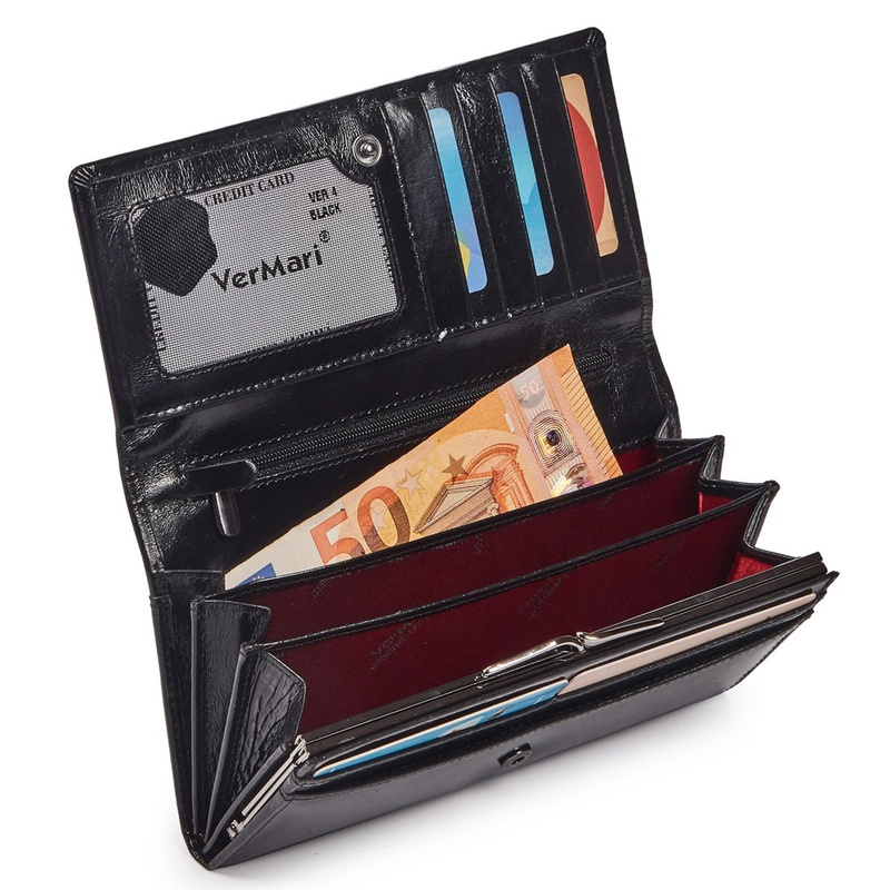 Skórzany damski portfel VerMari VER MET-04