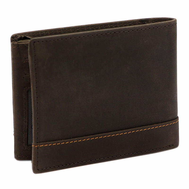 Nordee składany męski portfel skóra naturalna rozbudowany bez zapięcia