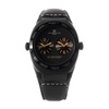 Zegarek MONTRES DE LUXE 09BK-3002. Kwarcowy, Kolor czarny. Unisex.