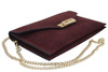 Stylowa kopertówka zamszowa Barberinis - Bordowa