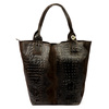 Vera Pelle shopperbag damska skóra naturalna wzór krokodyla duża torebka