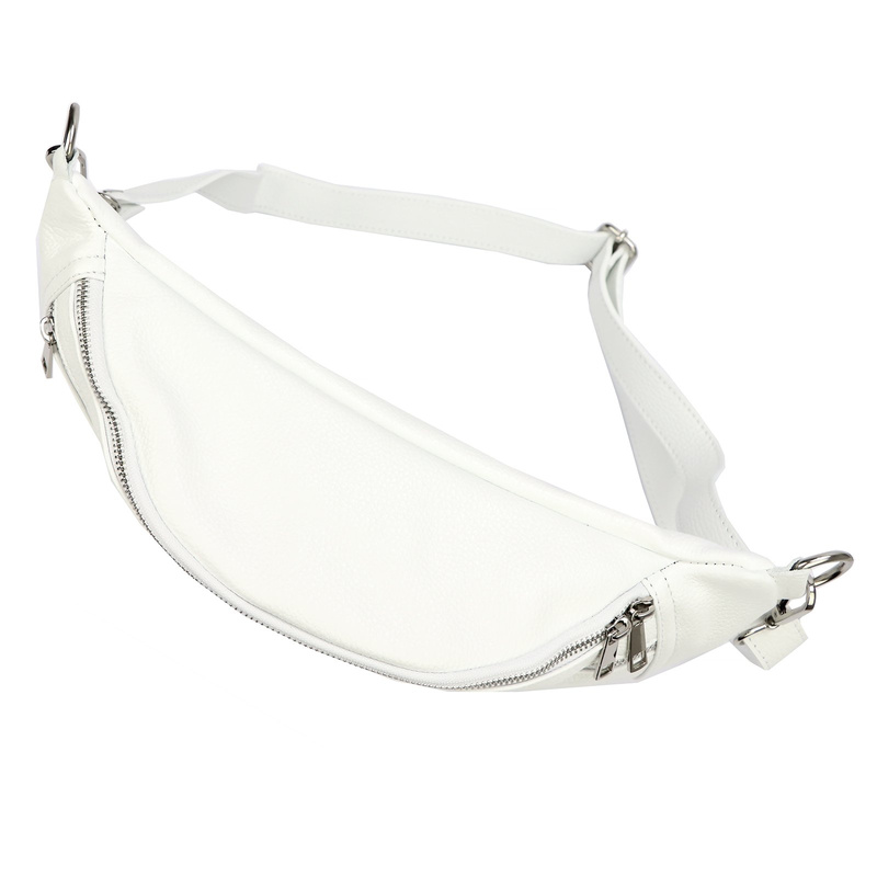 Praktyczna Skórzana damska saszetka nerka listonoszka przez ramię Luka