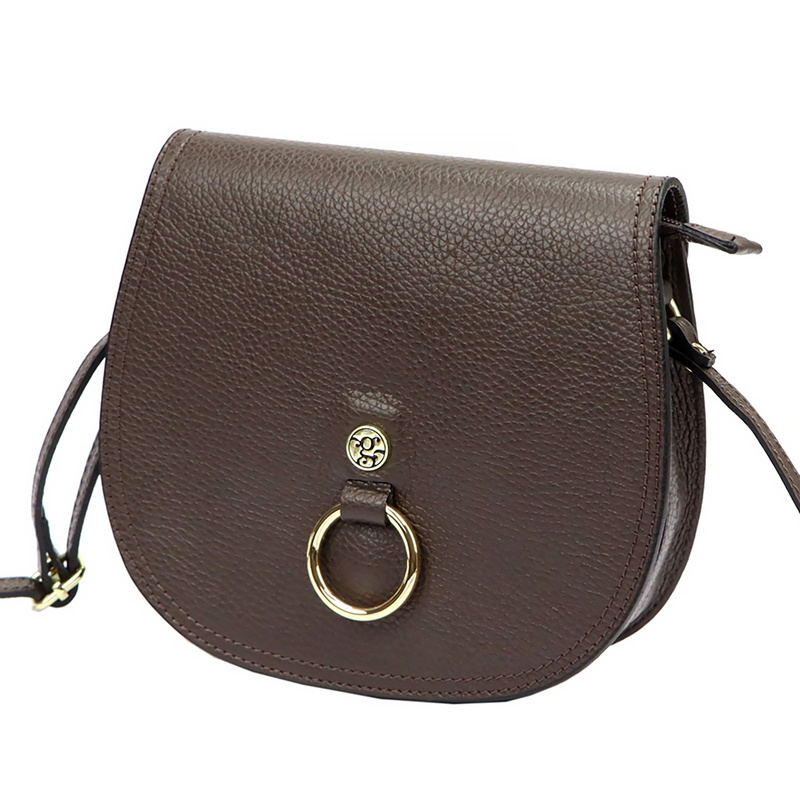 Gregorio skórzana damska listonoszka torebka zamykana klapą na magnes