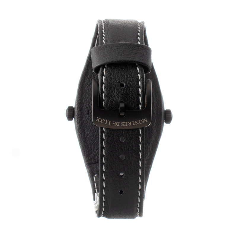 Zegarek MONTRES DE LUXE 09BK-3001. Kwarcowy, Kolor czarny. Unisex.