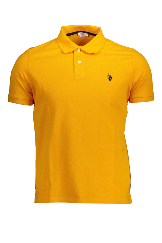 POLO US POLO Z KRÓTKIM RĘKAWEM POMARAŃCZOWY MĘŻCZYZNA