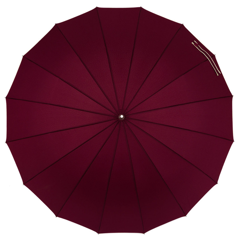 Czerwony, elegancki parasol rządowy - Peterson