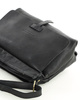 Torebka skórzana listonoszka damska messenger bag - MARCO MAZZINI czarny