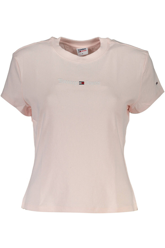 DAMSKI T-SHIRT Z KRÓTKIM RĘKAWEM TOMMY HILFIGER RÓŻOWY