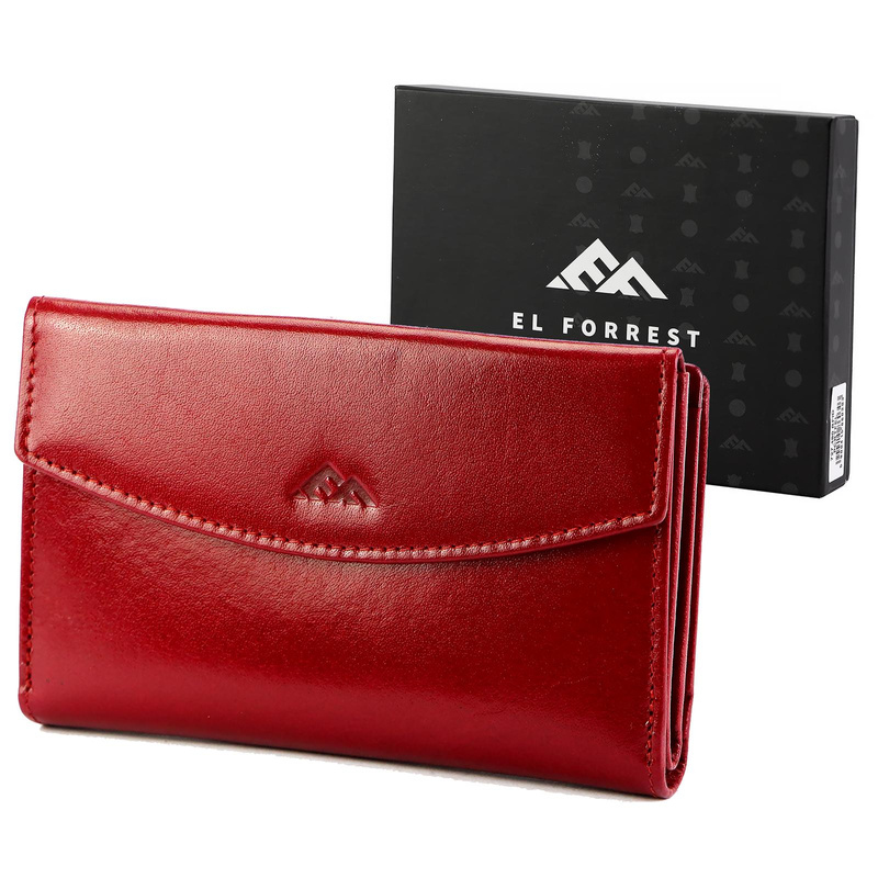 EL FORREST damska portmonetka skóra naturalna pojemny portfel RFID