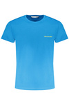 NIEBIESKI T-SHIRT MĘSKI Z KRÓTKIM RĘKAWEM TRUSSARDI