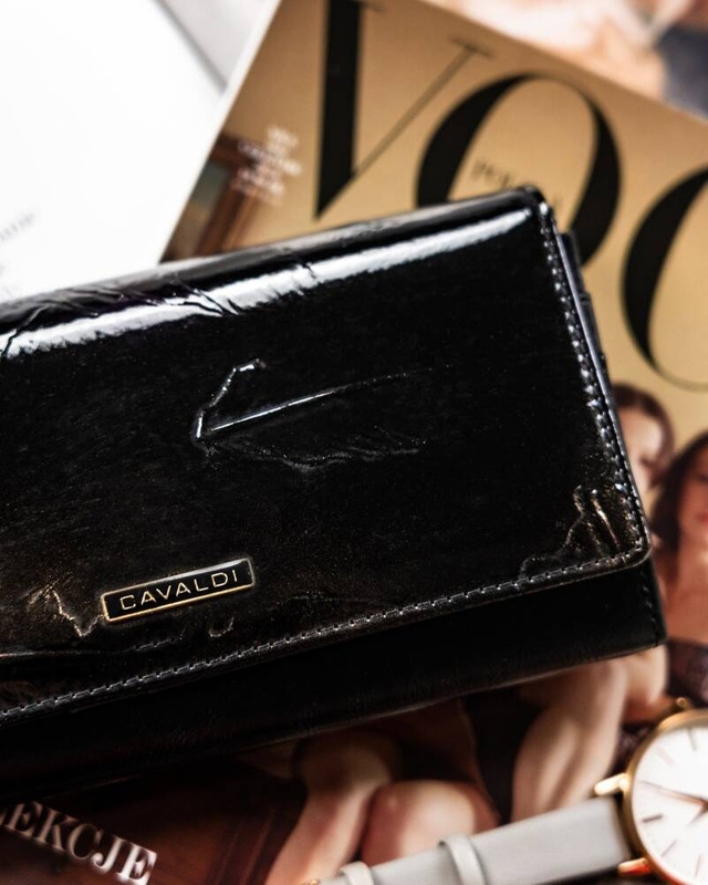 Duży, elegancki portfel damski ze skóry naturalnej i ekologicznej - 4U Cavaldi