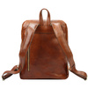 Florence Duży praktyczny damski plecak miejski skóra naturalna kieszenie