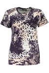 T-SHIRT DAMSKI Z KRÓTKIM RĘKAWEM KLASY CAVALLI CZARNA