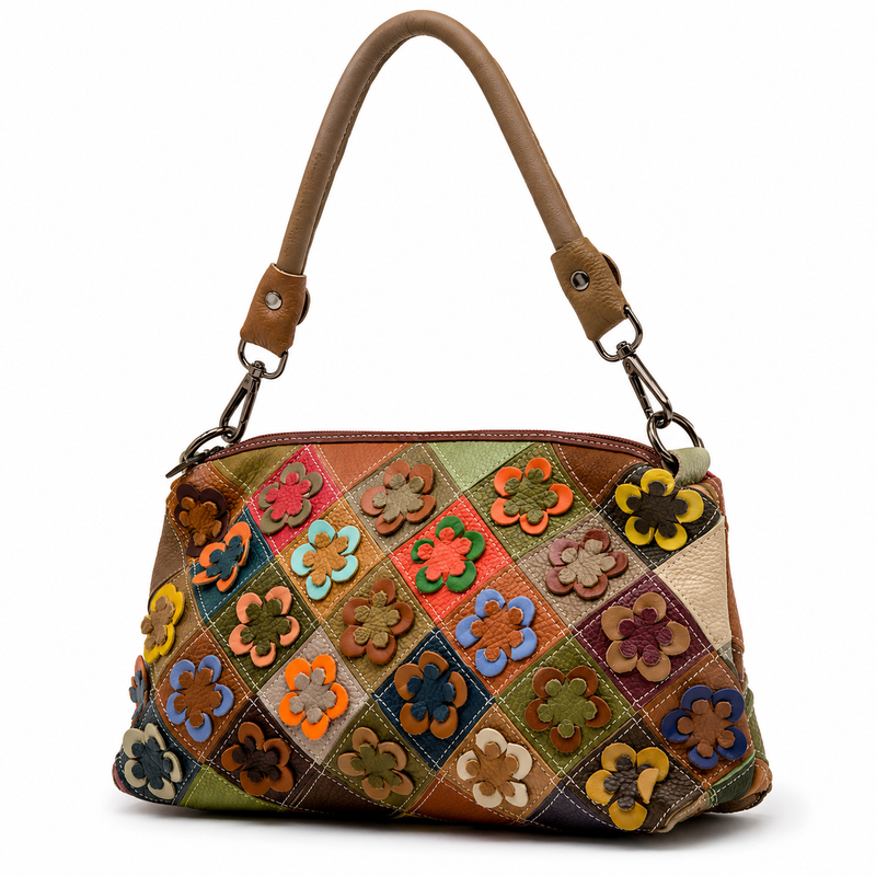 Torebka skórzana magic bags kolorowa mozaika 9971-1