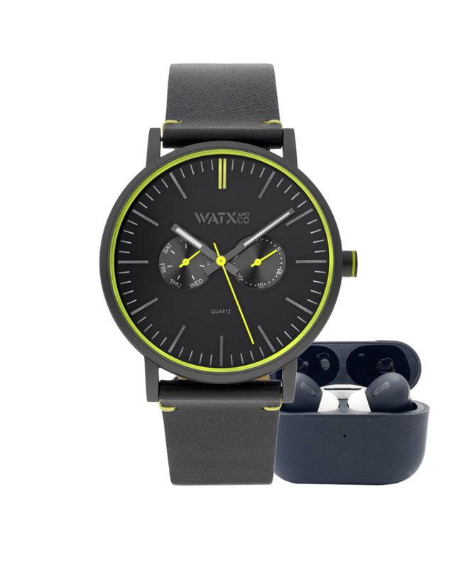Zegarek WATXANDCO RELOJ13_44. Kwarcowy, Kolor czarny. Mężczyzna.