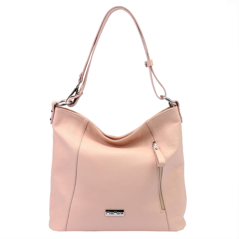 MiaMore damska torebka na ramię shopperbag skórzana z kieszeniami