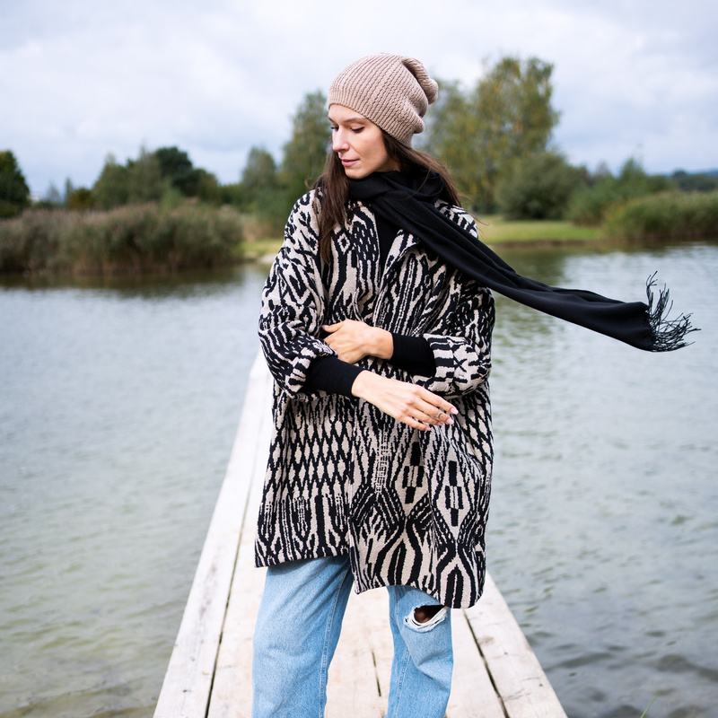 Opaska dziecięca Black aztec