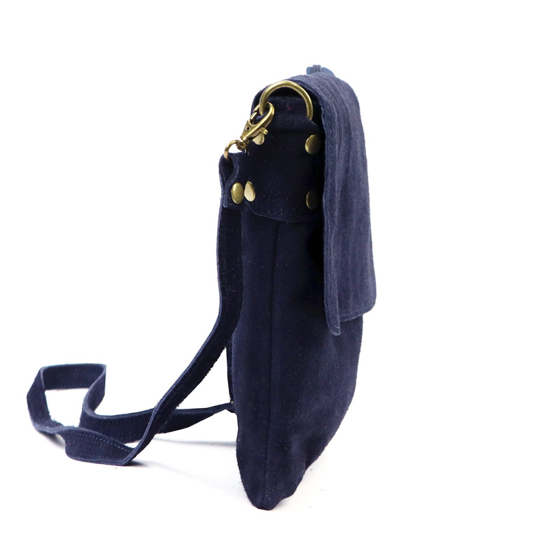 Vera Pelle damska listonoszka skóra naturalna torebka przez ramię z klapą