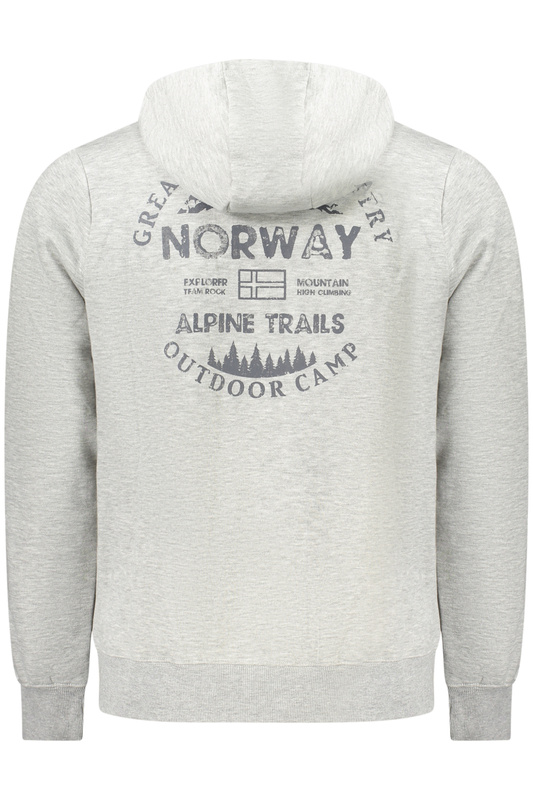 Norway 1963 MĘSKA SZARA BLUZA Z ROZPINANYM NA ZAMEK