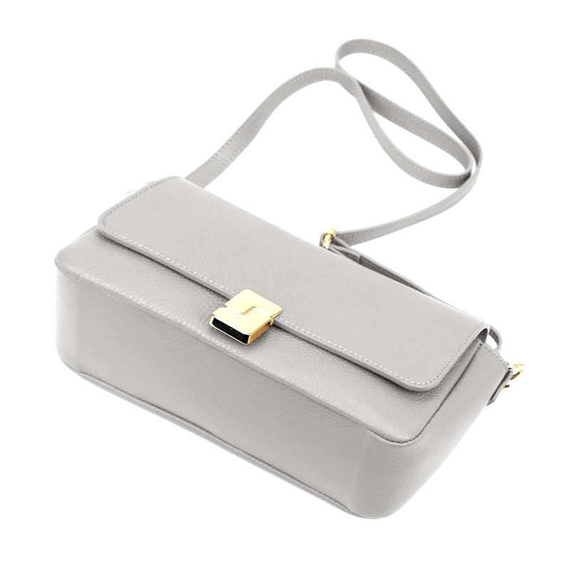 Luka torebka Skórzana elegancka damska listonoszka przez ramię kieszenie