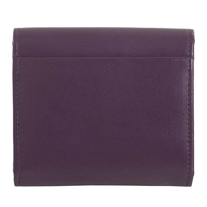 DuDu mała portmonetka skóra naturalna damski portfel na zatrzask