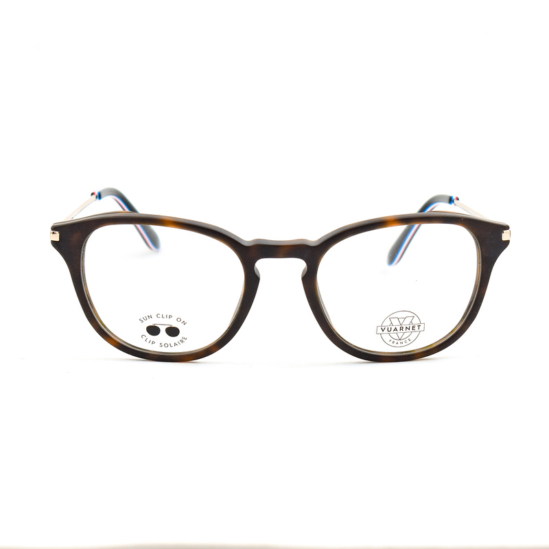 Okulary VUARNET VL18020002. Okulary z nakładką, Kolor brązowy. Mężczyzna.