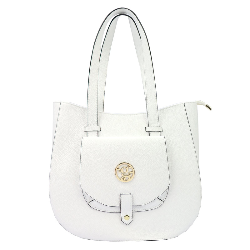 Gregorio duża Skórzana damska shopperbag torebka na ramię z kieszenią