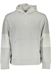 BLUZA CALVIN KLEIN BEZ ZAMKA SZARA MĘSKA