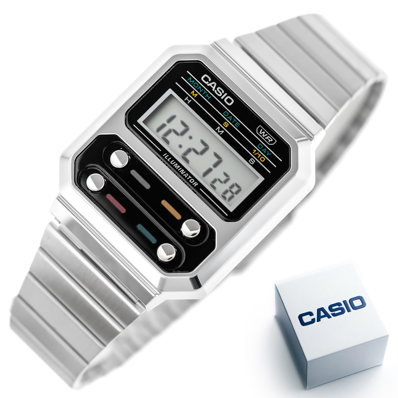 ZEGAREK UNISEX CASIO VINTAGE A100WE-1AEF (zd167a) + BOX