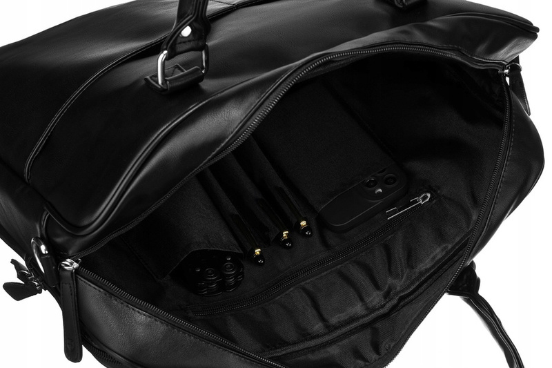 Męska torba na laptopa do 14 cali wykonana ze skóry ekologicznej - Peterson