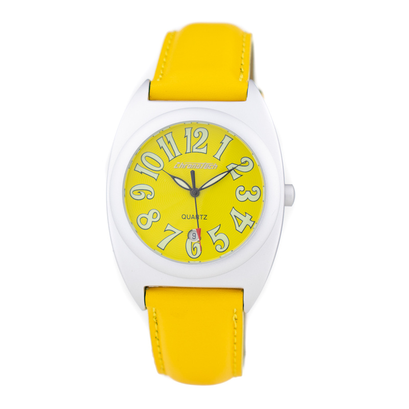 Zegarek CHRONOTECH CT7336-05. Kwarcowy, Kolor żółty. Unisex.