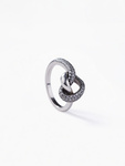 Damski pierścionek Pandora 198086CZ srebrny, pozłacany 14K
