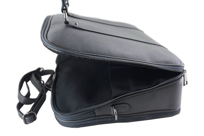 Aktówka skórzana damska - Barberini's - Granatowa