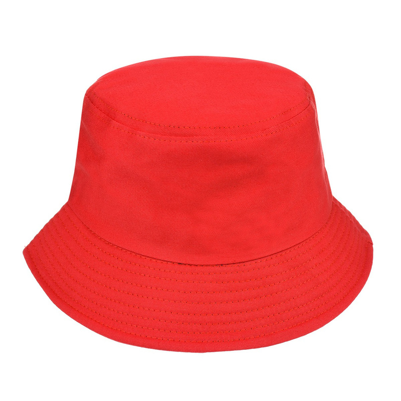 Czerwony kapelusz bucket hat wędkarski modny jednolity kap-m2