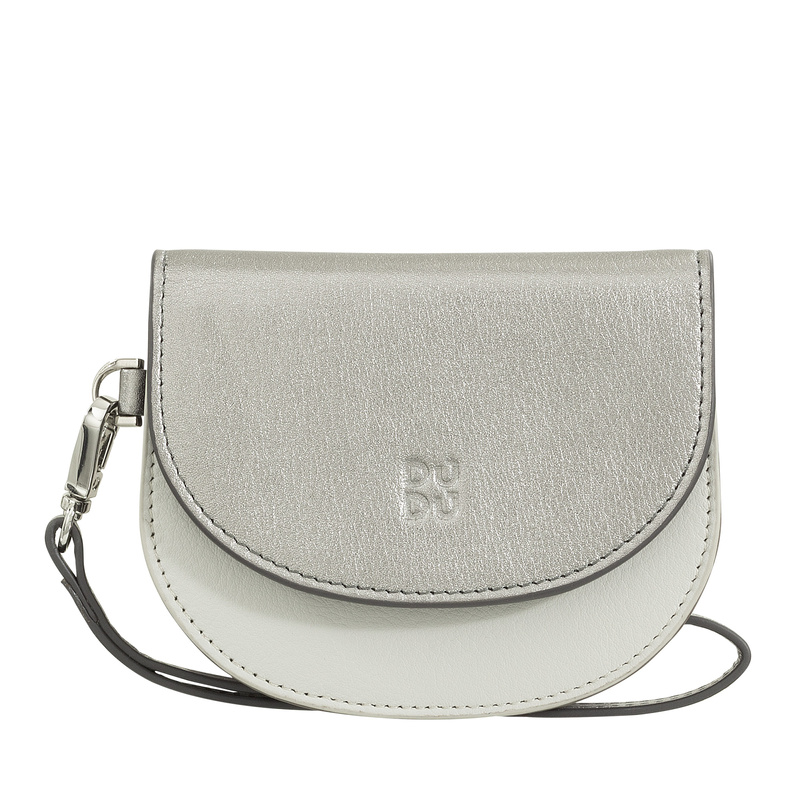 DUDU Damska portmonetka skóra naturalna mały portfel kompaktowy