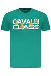 KOSZULKA CAVALLI CLASS Z KRÓTKIM RĘKAWEM MĘSKA ZIELONA