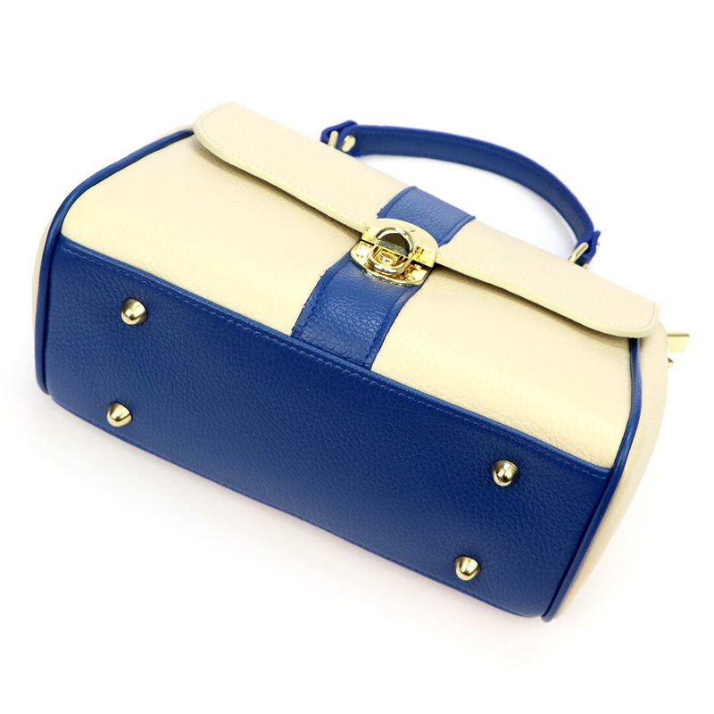 Luka Skórzana damska listonoszka z paskiem z organizerem torebka do ręki